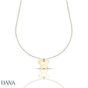 Collana con farfalla in oro 9 kt