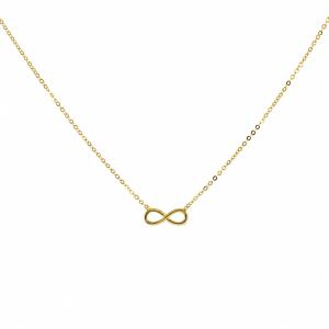 Collana con infinito in oro giallo - pendente infinity