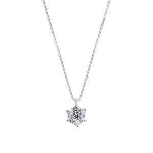 Collana con pendente Stella in oro e diamanti ct. 0.50