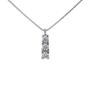 Collana con pendente Trilogy con diamanti carati 0.27 G