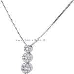 Collana con pendente Trilogy con diamanti Magic carati 0.30 G - gallery