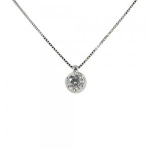 collana con punto luce diamante 0.24 ct Salvini gioielli  - gallery