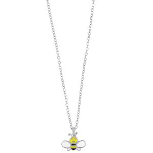 Collana da bambina in argento con ape - gallery