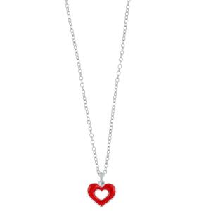 Collana da bambina in argento con cuore - gallery