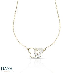 Collana da Donna Cuori in madreperla oro 9 kt - gallery