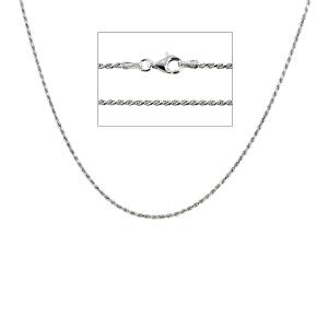 Collana da Donna Fune in argento 40 cm