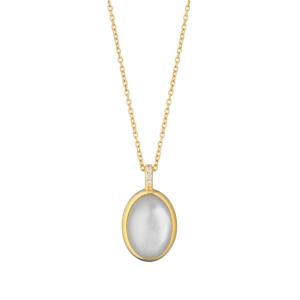 Collana da Donna in Argento con pietra bianca collezione BOHO CHIC