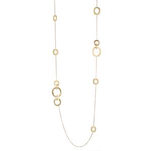 Collana lunga da Donna in Argento dorato collezione Itaca Marcello Pane 