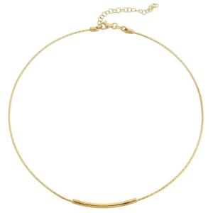 Collana da Donna in Argento dorato rigida collezione Lux Marcello Pane  - gallery