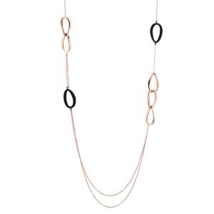 Collana da Donna in Argento rose e nero Marcello Pane  - gallery