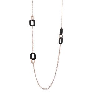 Collana da Donna in Argento rose e nero Marcello Pane  - gallery