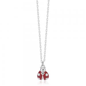 Collana da Donna Mabina in Argento con charm coccinella 553391