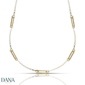 Collana da Donna maglie stilizzate in oro 9 kt