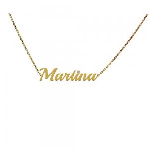 Collana da ragazza personalizzata con nome in oro e diamante