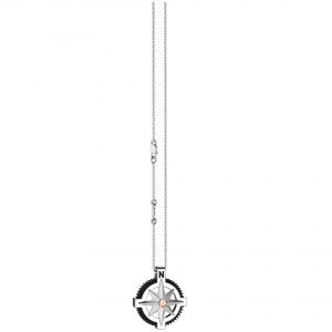 Collana da uomo Zancan in argento con pendente Rosa dei Venti EXC 546R - gallery