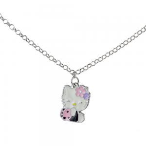 Collana di Hello Kitty Coccinella in argento e acciaio  - gallery