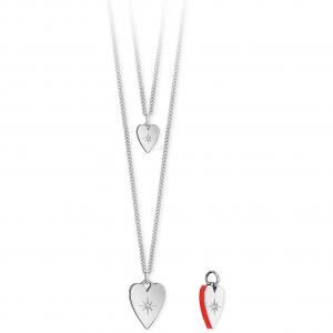 Collana Donna 2Jewels in Acciaio Cuore Regina di Cuori 251701 - gallery