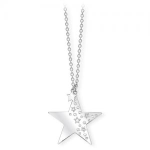 Collana donna 2Jewels Like a Star in acciaio e cristalli Stella 251584