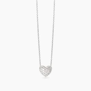 Collana Donna Mabina in Argento con cuore in zirconi Feeling 553799