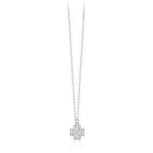 Collana Donna Mabina in Argento con Quadrifoglio di Zirconi 553296