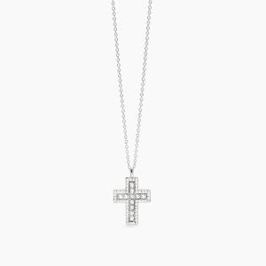 Collana Donna Mabina in Argento croce in zirconi SAVE THE QUEEN 553835