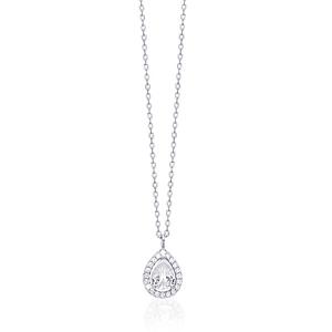 Collana donna Mabina in argento goccia con zirconi 553179 - gallery