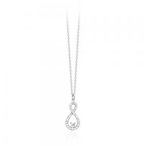 Collana donna Mabina in argento Infinito con zirconi 553211 - gallery