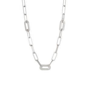 Collana Donna Mabina in Argento maglie ovali piatte 553425