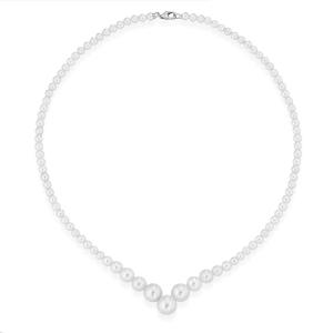 Collana Filo di Perle Freshwater graduata di diametro da 4.00 - 8.00 mm - gallery