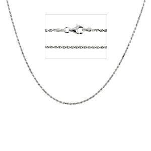 Collana Fune Unisex in argento 45 cm
