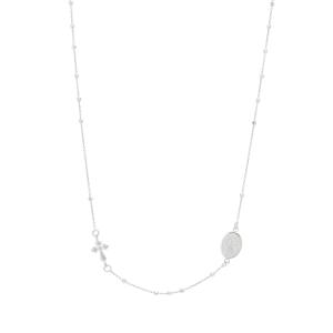 Collana Girocollo Rosario in argento silver