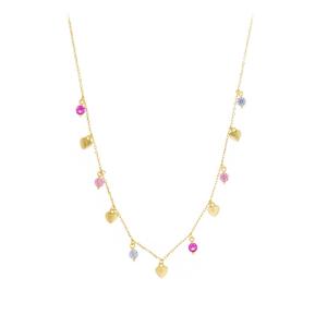 Collana Gypsy Pump n argento giallo Cuori Milano collezione Maggiolina
