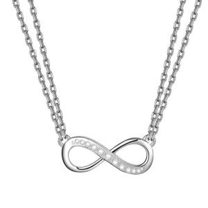 Collana in Acciaio da donna con catena forzatina e infinito Essential Woman Liu Jo LJ2513