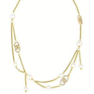 Collana in Acciaio da donna con cristalli e logo LJ Essential Woman Liu Jo LJ2917