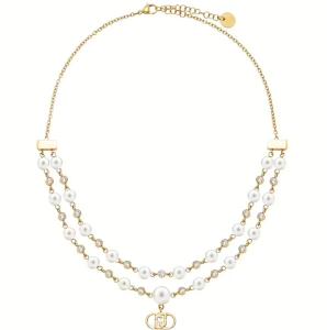 Collana in Acciaio da donna con perle e logo LJ Essential Woman Liu Jo LJ3169