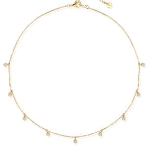 Collana in Acciaio Giallo da donna con cristalli Essential Woman Liu Jo LJ2840