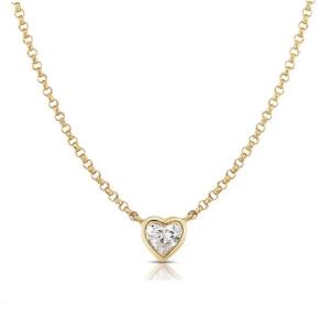 Collana in Acciaio Giallo da donna con cristallo a cuore Essential Woman Liu Jo LJ2531