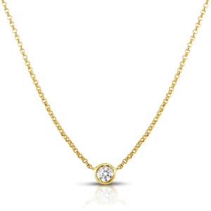 Collana in Acciaio Giallo da donna con cristallo punto luce Essential Woman Liu Jo LJ2533