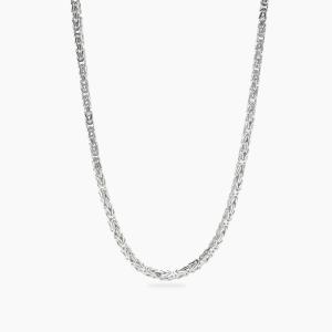 Collana da uomo in argento con catena bizantina Bizantina 553821 - gallery