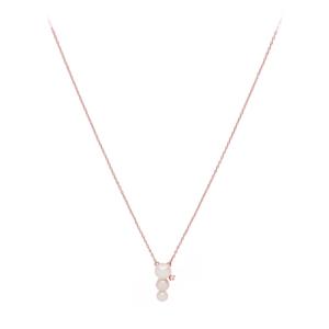 Collana in argento rosa e trilogy perle Space Pearl Cuori Milano - gallery