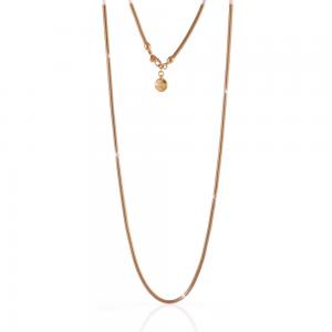 Collana Unoaerre in bronzo Rosa con catena Tubolare tonda - gallery