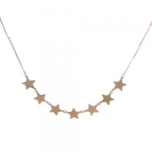 Collana in oro rosa con Stelle  - gallery