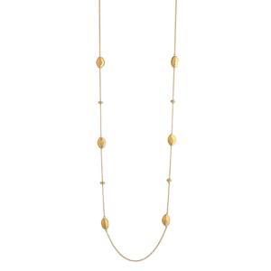 Collana lunga da Donna in Argento dorato collezione Itaca Marcello Pane  - gallery