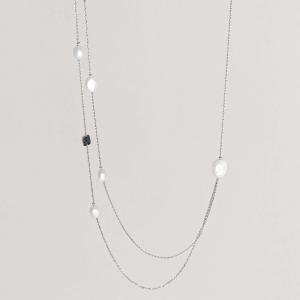 Collana Lunga Rebecca in argento con perle collezione Opera SR1KBP07