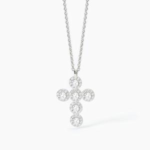 Collana Mabina in argento con ciondolo croce e zirconi 553655 - gallery
