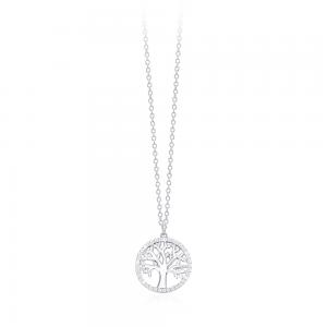 Collana Mabina in argento con zirconi albero 553200