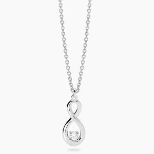 Collana Mabina MY DIAMOND in argento ciondolo infinito Diamanti Lab-Grown 553919 - gallery