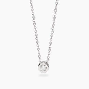 Collana Mabina MY DIAMOND in argento Punto Luce cipollina con Diamanti Lab-Grown 0.14 ct 553806 - gallery