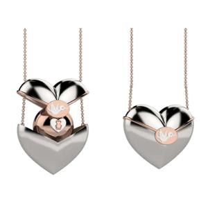 Collana Nanan con ciondolo chiama angeli con Cuore apribile NAN0507