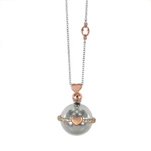 Collana Nanan con ciondolo chiama angeli Cuore in argento NAN0163 - gallery